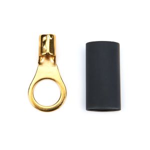 QUICKCAR RACING PRODUCTS #57-474 Ring Terminal 3/8 8-10 GA. Pair w/Heat Shrink