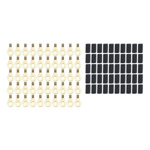 QUICKCAR RACING PRODUCTS #57-478-50 Ring Terminal 1/4in 14- 16 Ga w/Heat Shrink 50pk