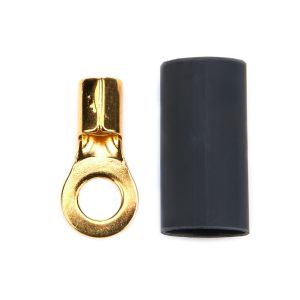 QUICKCAR RACING PRODUCTS #57-481 Ring Terminal 1/4 8 GA. Pair w/Heat Shrink