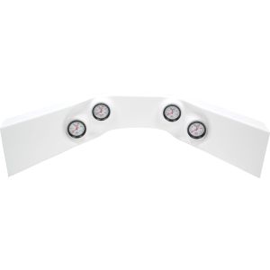 QUICKCAR RACING PRODUCTS #61-7024 Extreme 4-Gauge Molded Dash OP/WT/OT/FP White