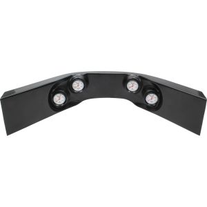 QUICKCAR RACING PRODUCTS #61-7724 Extreme 4-Gauge Molded Dash OP/WT/OT/FP Black