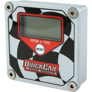 QUICKCAR RACING PRODUCTS #611-099 LCD Tachometer Checkered Flag Face