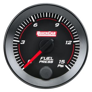 QUICKCAR RACING PRODUCTS #65-000 RedLine  Gauge 2-1/16in Fuel Pressure 0-15ps