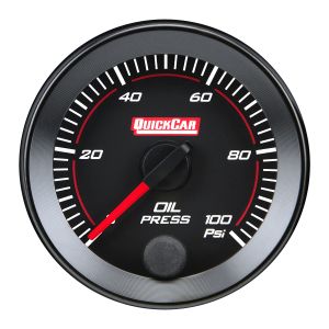 QUICKCAR RACING PRODUCTS #65-003 RedLine  Gauge 2-1/16in Oil Pressure 0-100psi