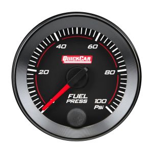 QUICKCAR RACING PRODUCTS #65-005 RedLine  Gauge 2-1/16in Fuel Pressure  0-100psi