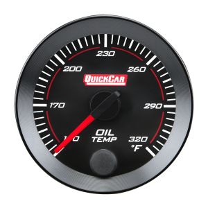 QUICKCAR RACING PRODUCTS #65-009 RedLine  Gauge 2-1/16in Oil Temperature 140-320F