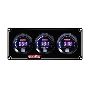 QUICKCAR RACING PRODUCTS #67-3016 Digital 3-Gauge Panel OP/WT/WP