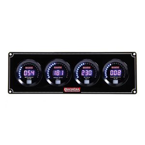 QUICKCAR RACING PRODUCTS #67-4021 Digital 4-Gauge Panel OP/WT/OT/FP