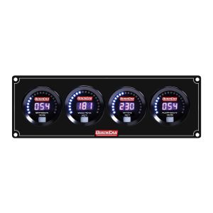 QUICKCAR RACING PRODUCTS #67-4022 Digital 4 Gauge Panel OP/WT/OT/FP100