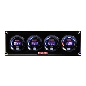 QUICKCAR RACING PRODUCTS #67-4027 Digital 4-Gauge Panel OP/WT/OT/Volts
