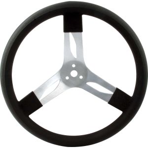 QUICKCAR RACING PRODUCTS #68-001 15in Steering Wheel Alum Black