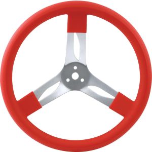 QUICKCAR RACING PRODUCTS #68-0011 15in Steering Wheel Alum Red