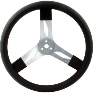 QUICKCAR RACING PRODUCTS #68-002 17in Steering Wheel Alum Black