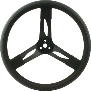 QUICKCAR RACING PRODUCTS #68-003 15in Steering Wheel Stl Black