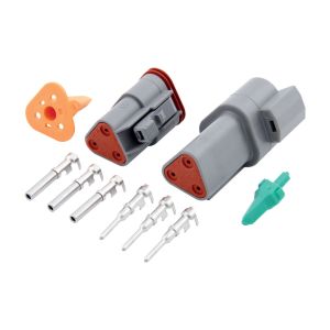 QUICKCAR RACING PRODUCTS #71-332 Deutsch Connector - 3-Pin