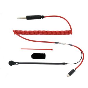 RACING ELECTRONICS #RT605-C Helmet Kit w/ Compact Flex Boom 3 Conn. Cord