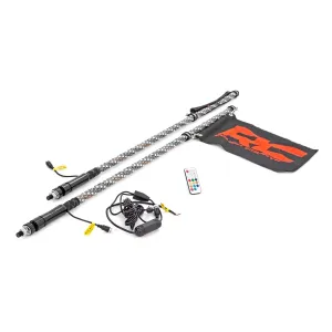 ROUGH COUNTRY #93004 LED Light Whip 4ft Multi-Color Pair