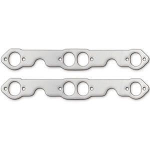 REMFLEX EXHAUST GASKETS #2021 Exhaust Gasket Set SBC w/Oval Ports
