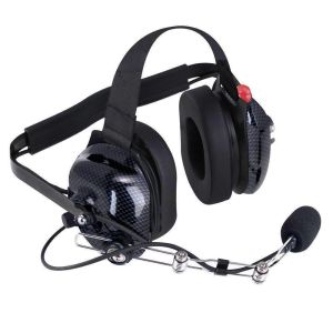 RUGGED RADIOS #H42-CF Headset Behind The Head H42 2-Way Black CF