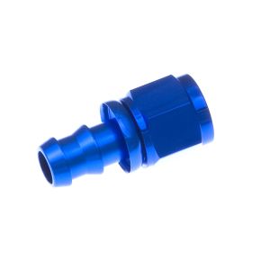 REDHORSE PERFORMANCE #36739 8AN Push Lock Hose End Str Blue