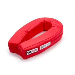RJS SAFETY #11000504 Neck Collar Horseshoe Red SFI