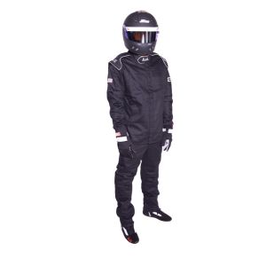 RJS SAFETY #200410108 Pants Black 3X-Large SFI-1 FR Cotton