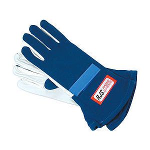 RJS SAFETY #600020304 Gloves Nomex S/L MD Blue SFI-1