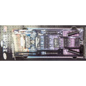 R AND M SPECIALTIES #1102-90-K Spark Plug Wire Loom BBC Black Vertical Style