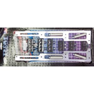 R AND M SPECIALTIES #1102-90-S Spark Plug Wire Loom BBC Satin Vertical Style