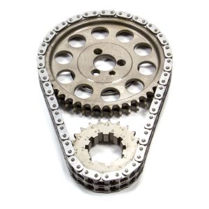 ROLLMASTER-ROMAC #CS1050-LB05 SBC Billet Roller Timing Set w/Torr. Bearing