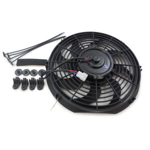 RACING POWER CO-PACKAGED #R1009 10In Electric Cooling F an 12V Curved Blades