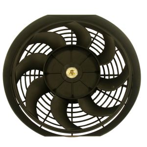 RACING POWER CO-PACKAGED #R1012 12In Universal Cooling Fan W/Curved Blades 12V