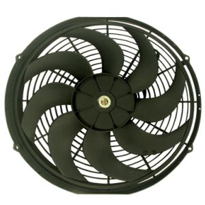 RACING POWER CO-PACKAGED #R1016 16In Universal Cooling Fan W/Curved Blades 12V