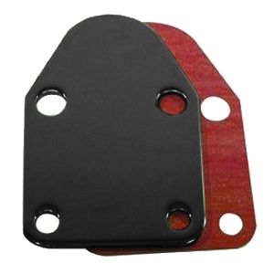 RACING POWER CO-PACKAGED #R2057BK S/B Chevy Fuel Pump Bloc k Off Plate w/Gasket