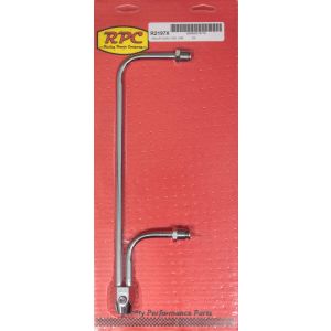 RACING POWER CO-PACKAGED #R2197X Fuel Line Chrome 9-5/16 in Centers