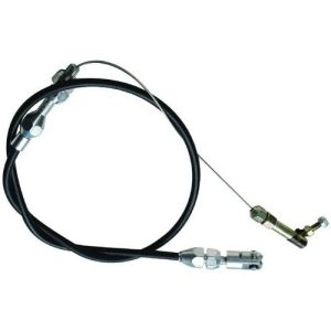 RACING POWER CO-PACKAGED #R2334 24In Black Throttle Cab le Braided Stainless