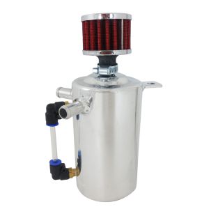 RACING POWER CO-PACKAGED #R2505 Fabricated Alum Oil Catc h Tank Breather 1.0 Pint