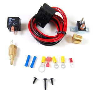 RACING POWER CO-PACKAGED #R3101 Electric Fan Thermostat Kit 200/185 Deg