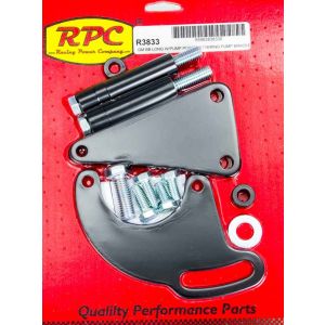 RACING POWER CO-PACKAGED #R3833 BBC Saginaw Power Steer Bracket Lwp Black