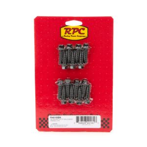 RACING POWER CO-PACKAGED #R4018BK LS Oil Pan Bolt KIt 15Pc Black