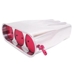 RACING POWER CO-PACKAGED #R5221 Street Hood Scoop Finned Polished