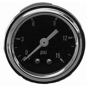 RACING POWER CO-PACKAGED #R5715 Fuel Pressure Gauge 0-15 PSI