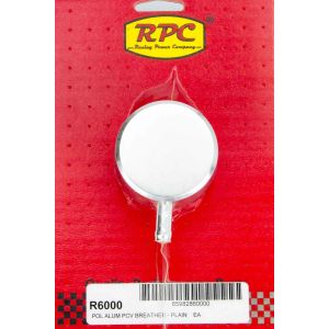 RACING POWER CO-PACKAGED #R6000 Alum Plain PCV Breather Polished