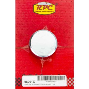 RACING POWER CO-PACKAGED #R6001C Alum Plain Push In Breather Chrome