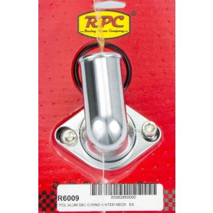 RACING POWER CO-PACKAGED #R6009 66-75 Chevy V8 Alum 90 Deg Water Neck Polished