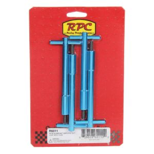 RACING POWER CO-PACKAGED #R6011 Blue Aluminum T-Bar Wing Nut 4-3/4In With 1/4-20