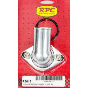 RACING POWER CO-PACKAGED #R6015 66-75 Chevy V8 Alum 15 Deg Water Neck Polished