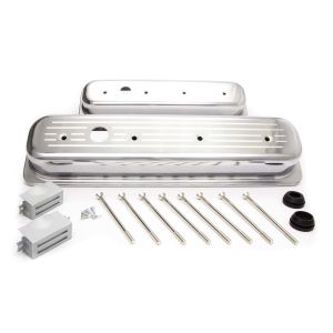 RACING POWER CO-PACKAGED #R6037 SBC Alum Short Center Bolt V/C Milled Polished