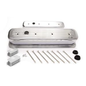 RACING POWER CO-PACKAGED #R6047 SBC Alum Tall Center Bolt V/C Ball Milled Pol