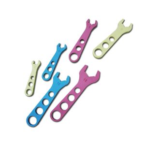 RACING POWER CO-PACKAGED #R6211 Aluminum AN Wrench 6 Pc Set